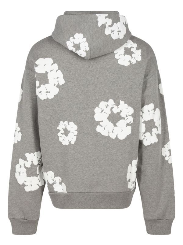 Immagine di Denim Tears- The Cotton Wreath Hoodie Grey  3
